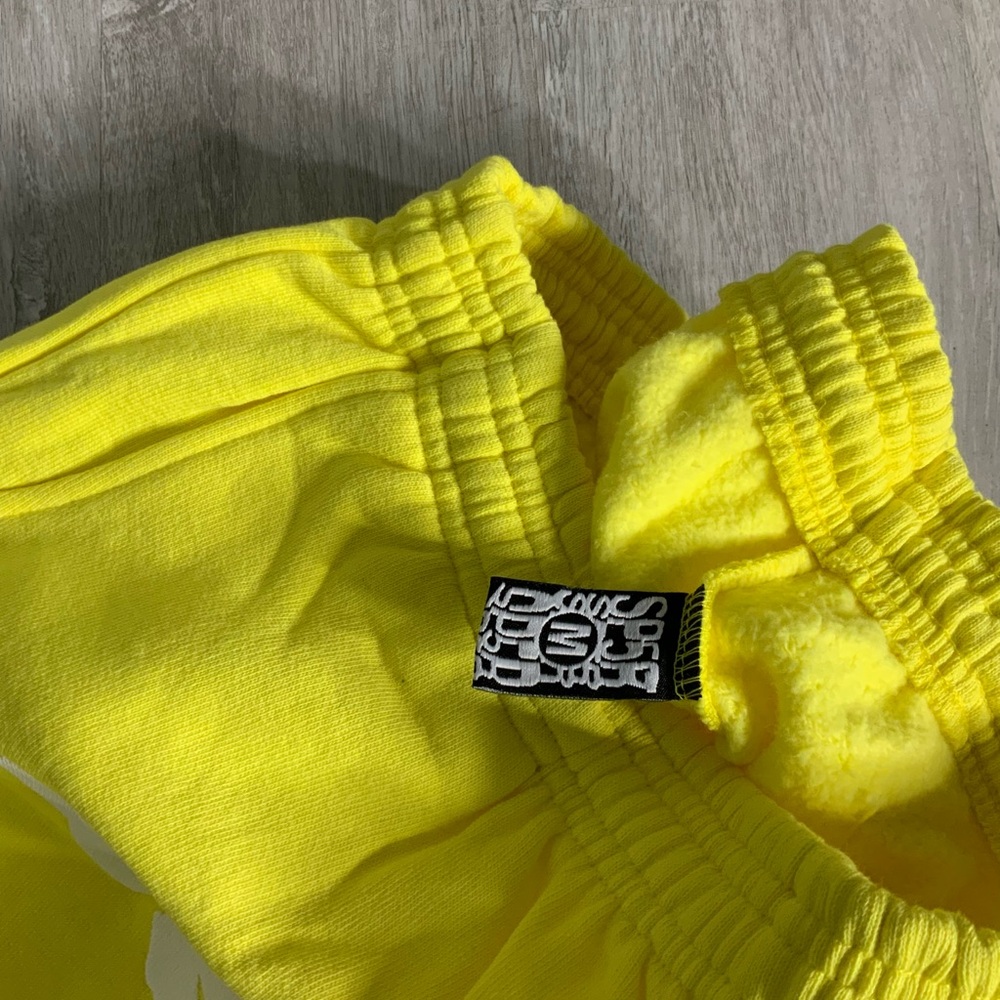 Yellow Sp5der SweatPants - Picture 5 of 7